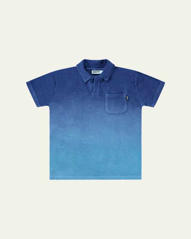 Boy's Randel Organic Cotton Short-Sleeve Polo Shirt, Size 8-16